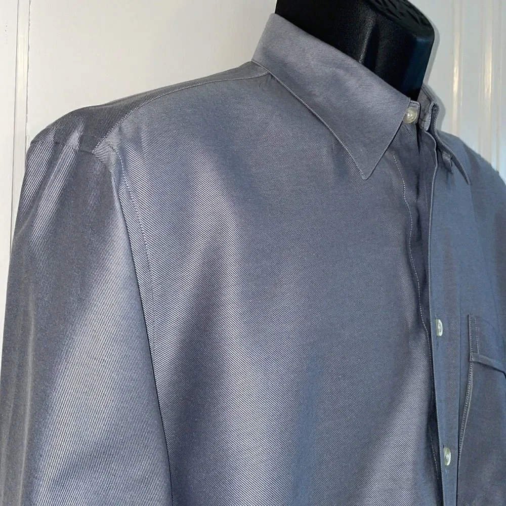 Jack Victor shiny gray cotton shirt‎